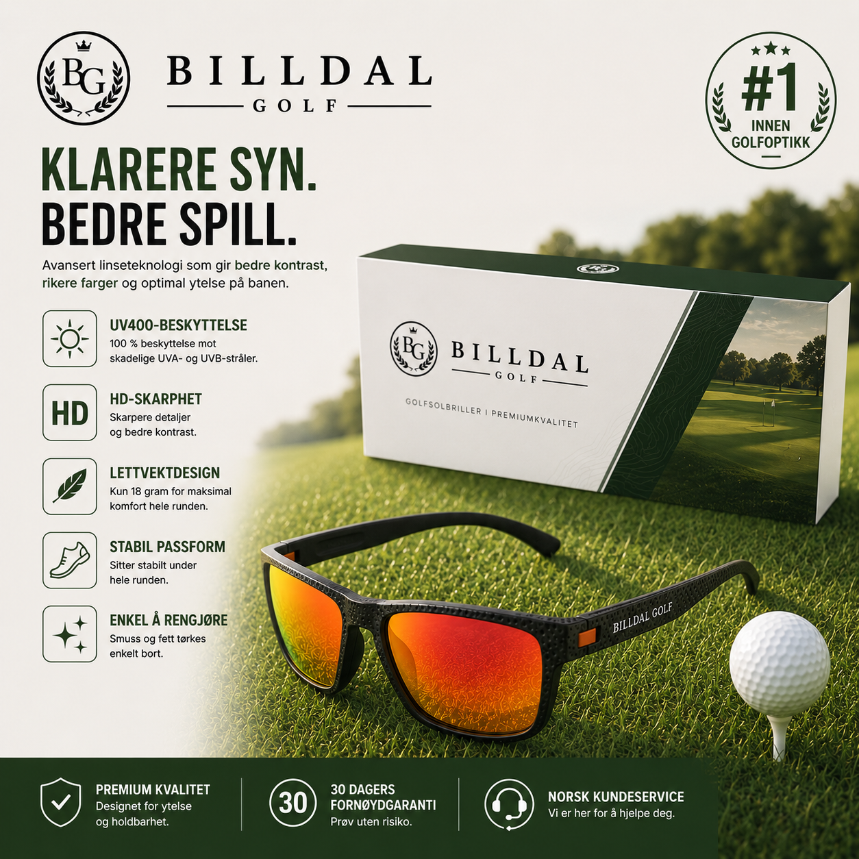 Billdal Golf™️ — Finn golfballen raskere