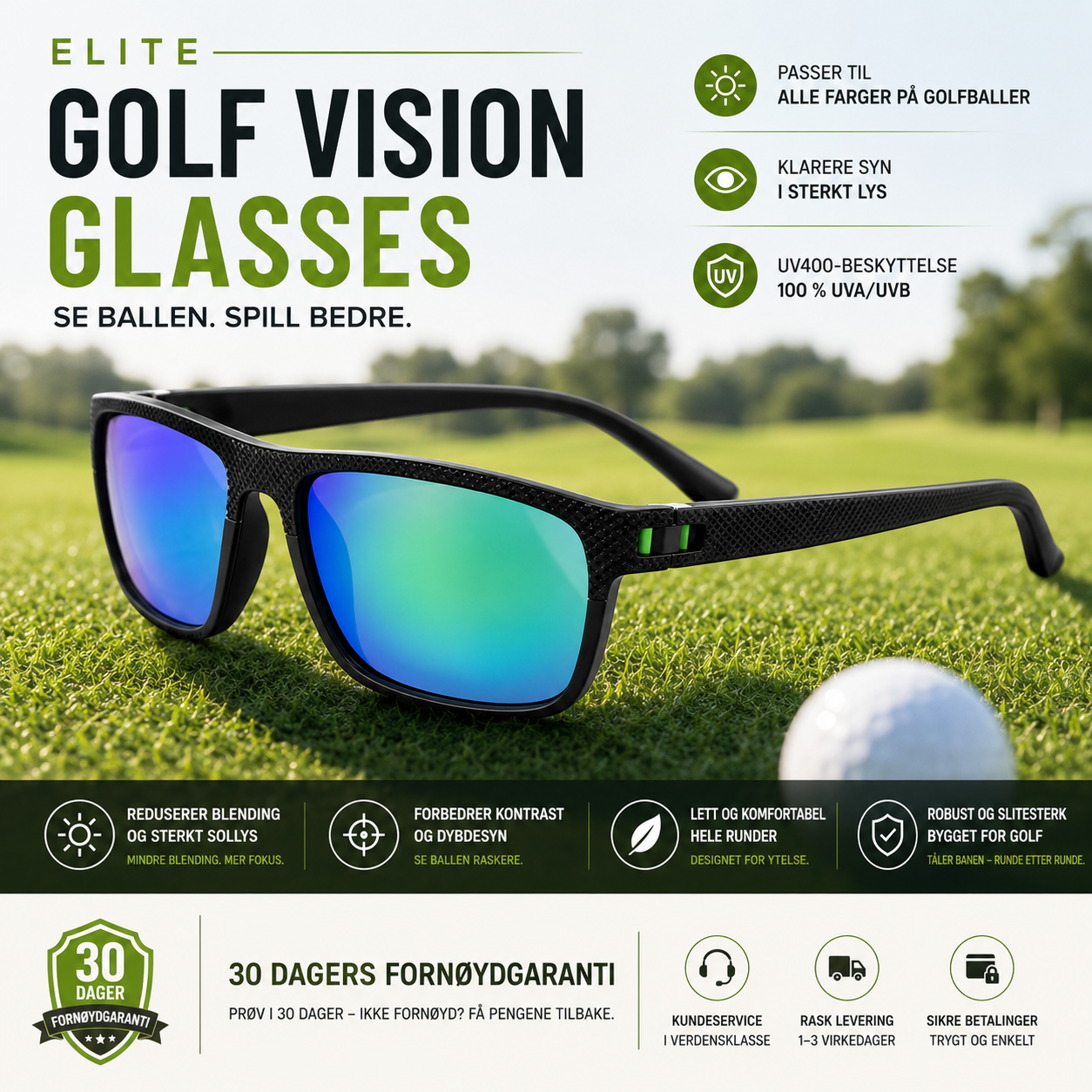 Billdal Golf™️ — Finn golfballen raskere